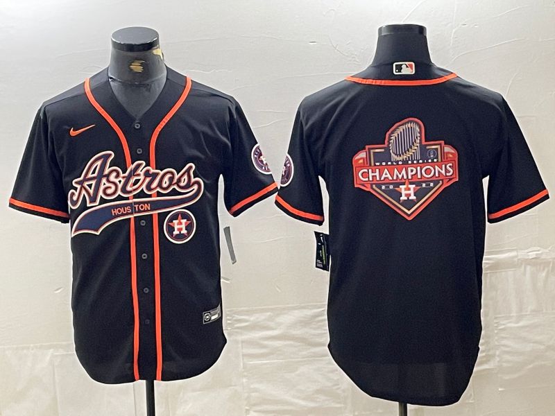 Men Houston Astros Blank Black Jointly 2024 Nike MLB Jersey style 10->houston astros->MLB Jersey